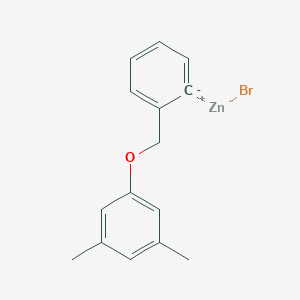 molecular formula C15H15BrOZn B14889198 2-(3,5-Dimethylphenoxymethyl)phenylZinc bromide 