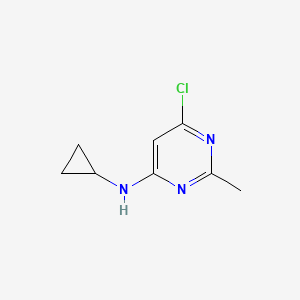 molecular formula C8H10ClN3 B1488921 6-chloro-N-cyclopropyl-2-methylpyrimidin-4-amine CAS No. 1248915-08-3