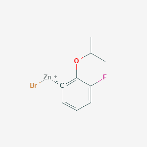 molecular formula C9H10BrFOZn B14889232 (3-Fluoro-2-i-propyloxyphenyl)Zinc bromide 