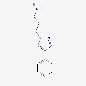 3-(4-phenyl-1H-pyrazol-1-yl)propan-1-amine