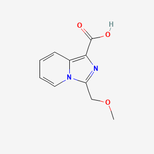 molecular formula C10H10N2O3 B14889243 3-(Methoxymethyl)imidazo[1,5-a]pyridine-1-carboxylic acid 