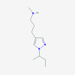 {3-[1-(butan-2-yl)-1H-pyrazol-4-yl]propyl}(methyl)amine