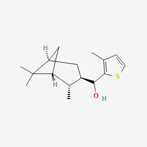 molecular formula C16H24OS B14889253 (3-Methylthiophen-2-yl)((1R,2R,3R,5S)-2,6,6-trimethylbicyclo[3.1.1]heptan-3-yl)methanol 