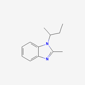 molecular formula C12H16N2 B14889264 1-(sec-Butyl)-2-methyl-1H-benzo[d]imidazole 