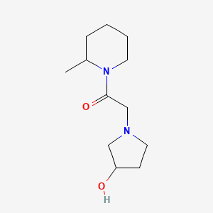 molecular formula C12H22N2O2 B1488929 2-(3-Hydroxypyrrolidin-1-yl)-1-(2-methylpiperidin-1-yl)ethan-1-one CAS No. 1344261-49-9
