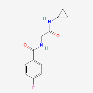 molecular formula C12H13FN2O2 B14889301 n-(2-(Cyclopropylamino)-2-oxoethyl)-4-fluorobenzamide 