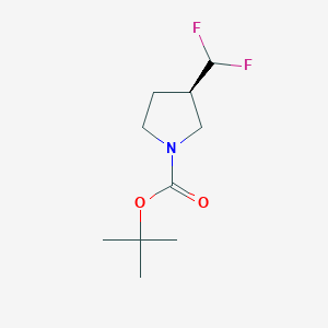 molecular formula C10H17F2NO2 B14889310 (R)-tert-Butyl 3-(difluoromethyl)pyrrolidine-1-carboxylate CAS No. 1443983-90-1