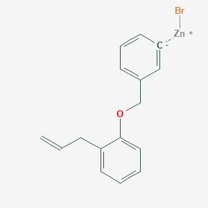 molecular formula C16H15BrOZn B14889316 3-(2-Allylphenoxymethyl)phenylZinc bromide 