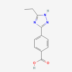 4-(5-ethyl-1H-1,2,4-triazol-3-yl)benzoic acid
