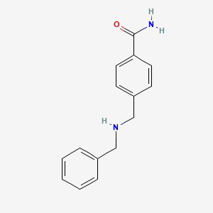 molecular formula C15H16N2O B14889326 4-((Benzylamino)methyl)benzamide 