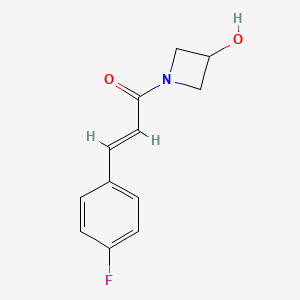 molecular formula C12H12FNO2 B1488933 (2E)-3-(4-氟苯基)-1-(3-羟基氮杂环丁烷-1-基)丙-2-烯-1-酮 CAS No. 1344846-59-8