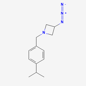 molecular formula C13H18N4 B1488936 3-叠氮代-1-(4-异丙基苄基)氮杂环丁烷 CAS No. 2098078-99-8