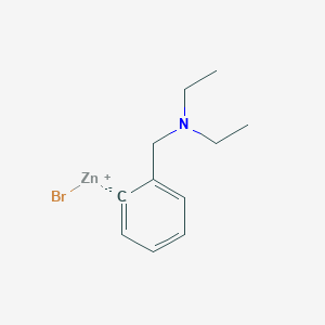 molecular formula C11H16BrNZn B14889364 2-[(Diethylamino)methyl]phenylZinc bromide 