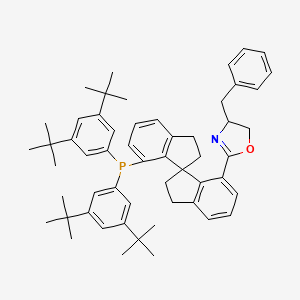 [(3S)-4\'-[(4S)-4-benzyl-4,5-dihydro-1,3-oxazol-2-yl]-3,3\'-spirobi[1,2-dihydroindene]-4-yl]-bis(3,5-ditert-butylphenyl)phosphane