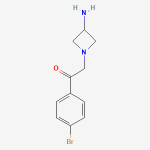 molecular formula C11H13BrN2O B1488945 2-(3-Aminoazetidin-1-yl)-1-(4-bromophenyl)ethan-1-one CAS No. 2092095-79-7