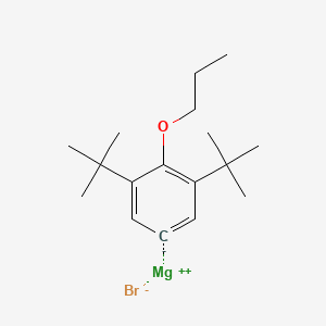 molecular formula C17H27BrMgO B14889454 (3,5-Di-t-butyl-4-N-propyloxyphenyl)magnesium bromide 