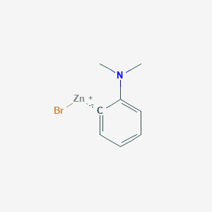 molecular formula C8H10BrNZn B14889474 2-(N,N-Dimethylamino)phenylZinc bromide 