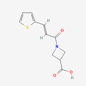 (E)-1-(3-(thiophen-2-yl)acryloyl)azetidine-3-carboxylic acid