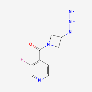 molecular formula C9H8FN5O B1488949 (3-Azidoazetidin-1-yl)(3-fluoropyridin-4-yl)methanone CAS No. 2098081-23-1