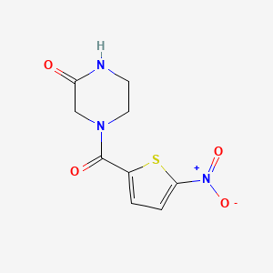 4-(5-Nitrothiophene-2-carbonyl)piperazin-2-one