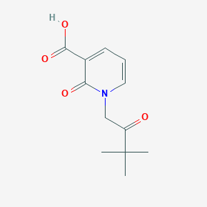 1-(3,3-Dimethyl-2-oxobutyl)-2-oxo-1,2-dihydropyridine-3-carboxylic acid