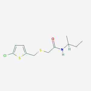 n-(Sec-butyl)-2-(((5-chlorothiophen-2-yl)methyl)thio)acetamide