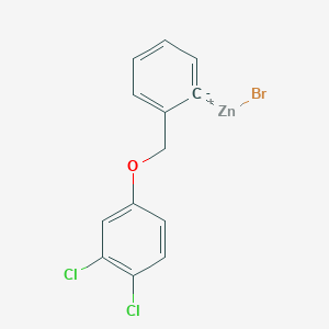 molecular formula C13H9BrCl2OZn B14889577 2-(3,4-Dichlorophenoxymethyl)phenylZinc bromide 