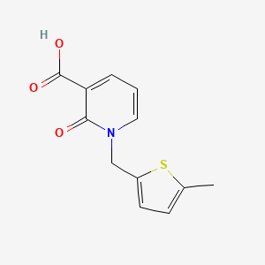molecular formula C12H11NO3S B1488959 1-((5-Methylthiophen-2-yl)methyl)-2-oxo-1,2-dihydropyridine-3-carboxylic acid CAS No. 2097951-85-2