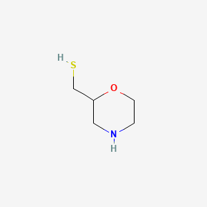 molecular formula C5H11NOS B14889590 Morpholin-2-ylmethanethiol 