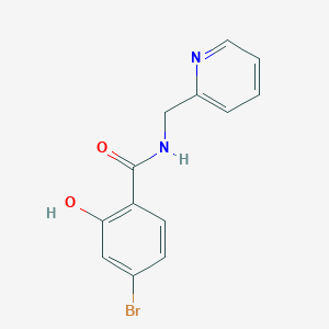 4-bromo-2-hydroxy-N-(pyridin-2-ylmethyl)benzamide