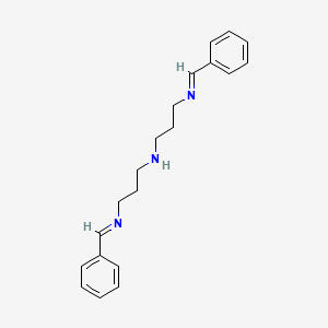 molecular formula C20H25N3 B14889603 Bis(3-((benzylidene)amino)propyl)amine 