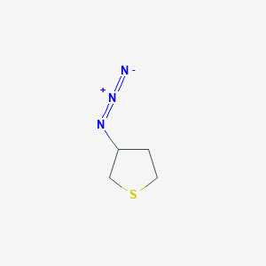 molecular formula C4H7N3S B1488961 3-叠氮代四氢噻吩 CAS No. 2008711-61-1