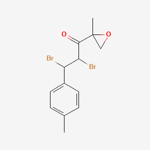 2,3-Dibromo-1-(2-methyloxiran-2-yl)-3-(p-tolyl)propan-1-one