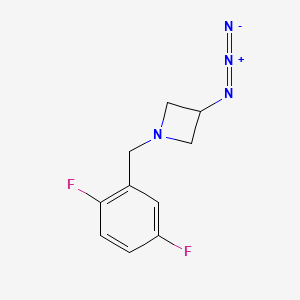 molecular formula C10H10F2N4 B1488964 3-Azido-1-(2,5-difluorobenzyl)azetidine CAS No. 2098009-64-2