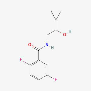 molecular formula C12H13F2NO2 B14889659 N-(2-cyclopropyl-2-hydroxyethyl)-2,5-difluorobenzamide 