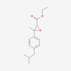 molecular formula C16H22O3 B14889664 Ethyl 3-(4-isobutylphenyl)-3-methyl glycidate 