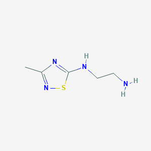 molecular formula C5H10N4S B14889670 N1-(3-methyl-1,2,4-thiadiazol-5-yl)ethane-1,2-diamine 