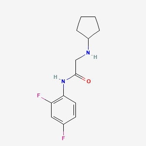 molecular formula C13H16F2N2O B14889677 2-(cyclopentylamino)-N-(2,4-difluorophenyl)acetamide 