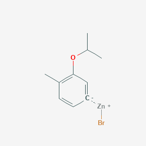 molecular formula C10H13BrOZn B14889679 (3-i-Propyloxy-4-methylphenyl)Zinc bromide 