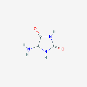 molecular formula C3H5N3O2 B14889704 5-Aminoimidazolidine-2,4-dione 