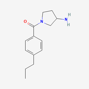 molecular formula C14H20N2O B1488971 (3-Aminopyrrolidin-1-yl)(4-propylphenyl)methanone CAS No. 1606742-47-5