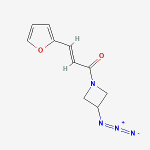 (E)-1-(3-azidoazetidin-1-yl)-3-(furan-2-yl)prop-2-en-1-one