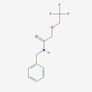 molecular formula C11H12F3NO2 B14889731 N-benzyl-2-(2,2,2-trifluoroethoxy)acetamide 