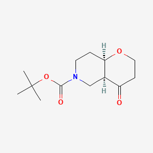 molecular formula C13H21NO4 B14889737 cis-tert-butyl 4-Oxohexahydro-2H-pyrano[3,2-c]pyridine-6(7H)-carboxylate 