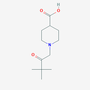 1-(3,3-Dimethyl-2-oxobutyl)piperidine-4-carboxylic acid