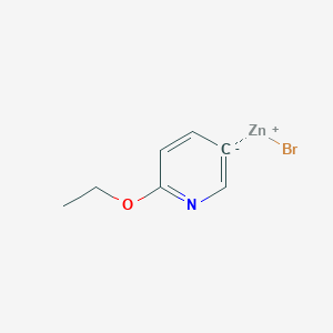 molecular formula C7H8BrNOZn B14889751 2-Ethoxypyridin-5-ylZinc bromide 