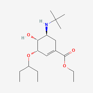 Ethyl (3S,4R,5S)-5-(tert-butylamino)-4-hydroxy-3-(pentan-3-yloxy)cyclohex-1-ene-1-carboxylate