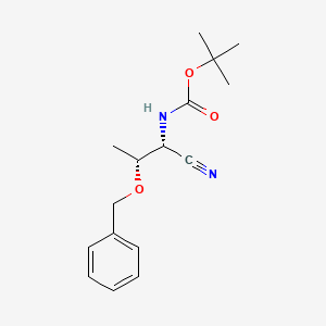 tert-Butyl ((1R,2R)-2-(benzyloxy)-1-cyanopropyl)carbamate