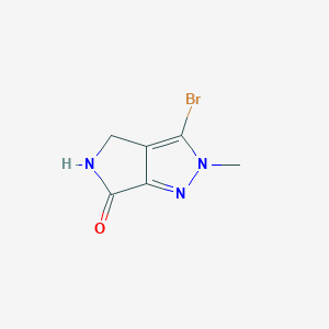 3-Bromo-2-methyl-4,5-dihydropyrrolo[3,4-c]pyrazol-6(2H)-one