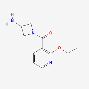 molecular formula C11H15N3O2 B1488978 (3-Aminoazetidin-1-yl)(2-ethoxypyridin-3-yl)methanone CAS No. 2091102-25-7